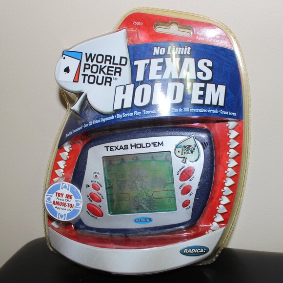 3/$55❤️Radica No Limit Texas Hold 'Em World Poker Tour Electronic Handheld Game - Picture 1 of 8